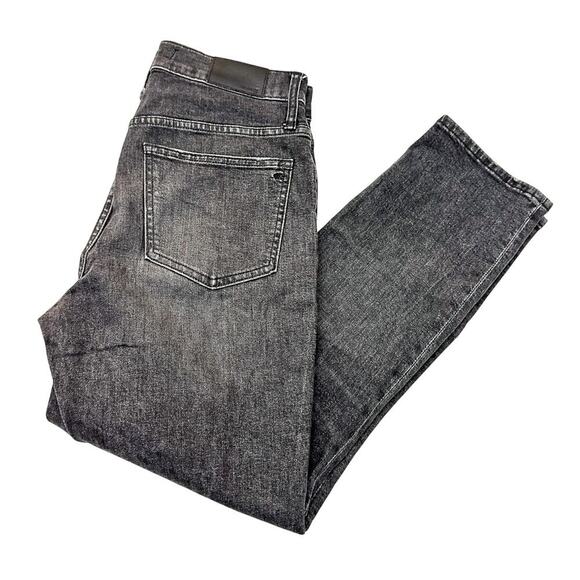 Madewell The Perfect Vintage Crop Jean Charcoal Black Zip Fly Denim Size 27 - Picture 8 of 8